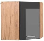Vicco Eckh&auml;ngeschrank R-Line Anthrazit Hochglanz/Goldkraft Eiche 57 cm