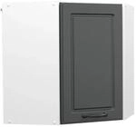 Vicco Eckh&auml;ngeschrank R-Line K&uuml;chen-Eckschrank Anthrazit Landhaus/Wei&szlig; 57 cm