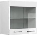 Vicco K&uuml;chenglasschrank R-Line Glash&auml;ngeschrank Wei&szlig; Hochglanz/Wei&szlig; 60 cm