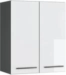 Vicco H&auml;ngeschrank Fame-Line H&auml;ngender K&uuml;chenschrank Wei&szlig; Hochglanz/Anthrazit 60