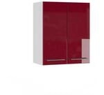 Vicco H&auml;ngeschrank Fame-Line H&auml;ngender K&uuml;chenschrank Bordeaux Hochglanz/Wei&szlig; 60