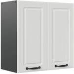 Vicco H&auml;ngeschrank R-Line H&auml;ngender K&uuml;chenschrank Wei&szlig; Landhaus/Anthrazit 60 cm