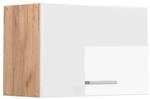 Vicco H&auml;ngeschrank R-Line H&auml;ngender K&uuml;chenschrank Wei&szlig; Hochglanz/Goldkraft Eiche