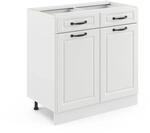 Vicco K&uuml;chenunterschrank R-Line Wei&szlig; Landhaus/Wei&szlig; 80 cm ohne Arbeitsplatte