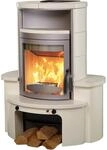 Hark Avenso GT ECOplus Kaminofen Ofenkacheln Cremewei&szlig; 6 kW mit Automatik