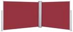 vidaXL Ausziehbare Seitenmarkise Rot 120 x 1000 cm 48483