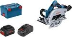 Bosch Professional Handkreiss&auml;ge GKS 18V-70 L inkl. 2 x 5 Ah in L-Boxx
