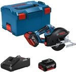 Bosch Professional Akku-Kreiss&auml;ge GKM 18V-50 mit 2x Akku 5.0Ah & GAL in L-Boxx