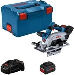 Bosch Professional Akku-Kreiss&auml;ge GKS 18V-57-2 L mit 2x 5.5Ah & GAL in L-Boxx