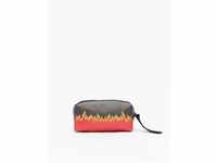 Mister Tee Flame Print Cosmetic Pouch