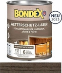 Bondex 365213, Bondex Holzlasur f&uuml;r Au&szlig;en DunkelGrau 0,75 l - 365213