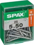 SPAX 4191010500502, SPAX Universalschraube, 5 x 50 mm, 25 St&uuml;ck, Teilgewinde,