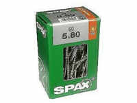 SPAX 4191010500807, SPAX Universalschraube, 5 x 80 mm, 50 Stück, Teilgewinde,