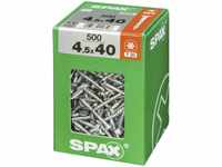 SPAX 4191010450406, SPAX Universalschraube, 4,5 x 40 mm, 500 Stück,...