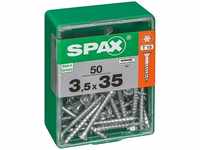 SPAX 4191010350352, SPAX Universalschraube, 3,5 x 35 mm, 50 Stück, Teilgewinde,