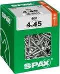 SPAX 4191010400456, SPAX Universalschraube, 4 x 45 mm, 400 St&uuml;ck, Teilgewinde,