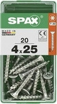 SPAX 4191010350121, SPAX Universalschraube, 3,5 x 12 mm, 25 St&uuml;ck, Vollgewinde,