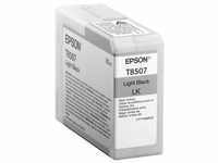 Epson C13T850700, Epson C13T850700/T8507 Tintenpatrone schwarz hell 80ml für Epson