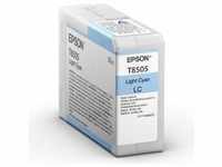 Epson C13T850500, Epson C13T850500/T8505 Tintenpatrone cyan hell 80ml für Epson SC-P