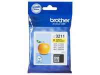 Brother LC3211Y, Brother LC-3211Y Tintenpatrone gelb, 200 Seiten ISO/IEC 19752 für