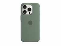 Silikon Case mit MagSafe, Handyhülle - dunkelgrün, iPhone 15 Pro
