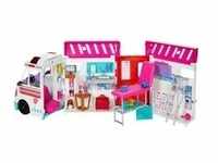 Barbie 2-in-1 Krankenwagen Spielset, Spielfahrzeug