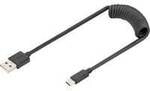 USB 2.0 Spiralkabel USB-A > USB-C