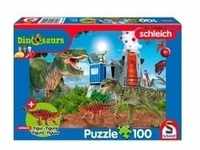 Schleich: Dinosaurs – Dinosaurier der Urzeit, Puzzle - 100 Teile, inkl....