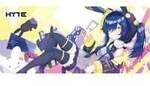 "Bunny Splash" Desk Pad, Gaming-Mauspad