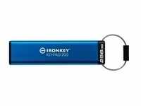 IronKey Keypad 200 256 GB, USB-Stick - blau, USB-A 3.2 Gen 1