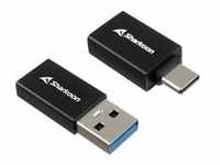 USB 3.2 Gen 1 Adapter OfficePal, USB-A > USB-C / USB-C > USB-A - schwarz, 2er...