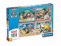 Supercolor 4 in 1 - Paw Patrol, Puzzle - 4 Puzzle (12-24 Teile)