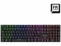 Sharkoon PureWriter RGB, Gaming-Tastatur schwarz, FR-Layout, Kailh Choc Low...