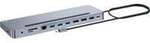USB-C Metal Ergonomic Triple 4K Docking Station, Dockingstation