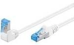 Patchkabel Cat.6a S/FTP (PiMF), 1x 90&deg; gewinkelt