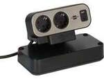 estilo Duplex Tischsteckdosenleiste 9-fach, 2x USB