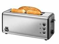 Toaster OnyxDuplex - silber/schwarz, 1.400 Watt, für 4 Scheiben Toast