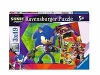 Kinderpuzzle Die Abenteuer von Sonic - 3x 49 Teile
