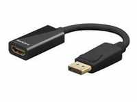 DisplayPort > HDMI Adapterkabel 1.2 - schwarz, 10cm