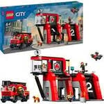 60414 City Feuerwehrstation mit Drehleiterfahrzeug, Konstruktionsspielzeug