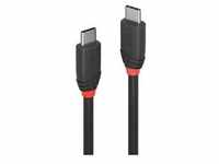 USB 3.2 Gen 2x2 Kabel Black Line, USB-C Stecker > USB-C Stecker - schwarz, 0,5...