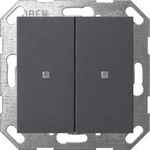 Taster mit Wippe zweifach f&uuml;r Gira One und KNX System 55