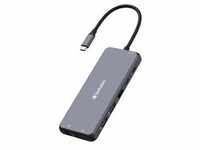 USB-C Pro Multiport-Hub CMH-14, 14 Port, Dockingstation - grau, 2x HDMI, VGA, RJ-45,