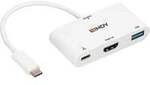 USB 3.2 Gen 1 Multiport-Hub, USB-C Stecker > USB-A + USB-C Buchse + HDMI-Buchse,
