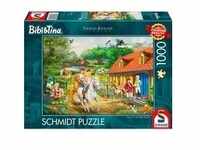 Thomas Kinkade Studios: Bibi & Tina – Spaß auf dem Martinshof, Puzzle - 1000...