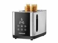Toaster Sunny TO 850 - edelstahl/schwarz, 800 Watt, für 2 Scheiben Toast