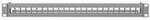 Blank Keystone Patchpanel, 24 Ports