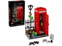 21347 Ideas Rote Londoner Telefonzelle, Konstruktionsspielzeug