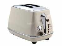 Toaster Icona Vintage CTOV 2103.BG - beige, 900 Watt, für 2 Scheiben Toast