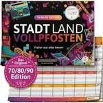 Stadt Land Vollpfosten - 70/80/90 Edition, Partyspiel